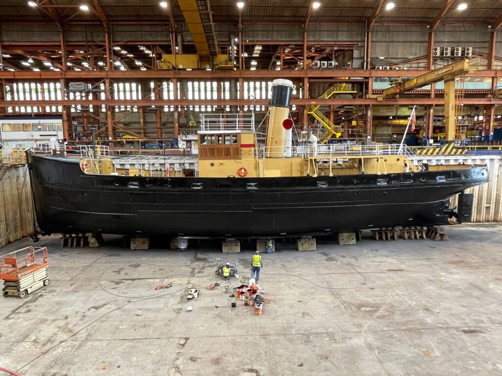 SS Freshspring in Dry Dock