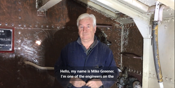 Mike in the boiler room