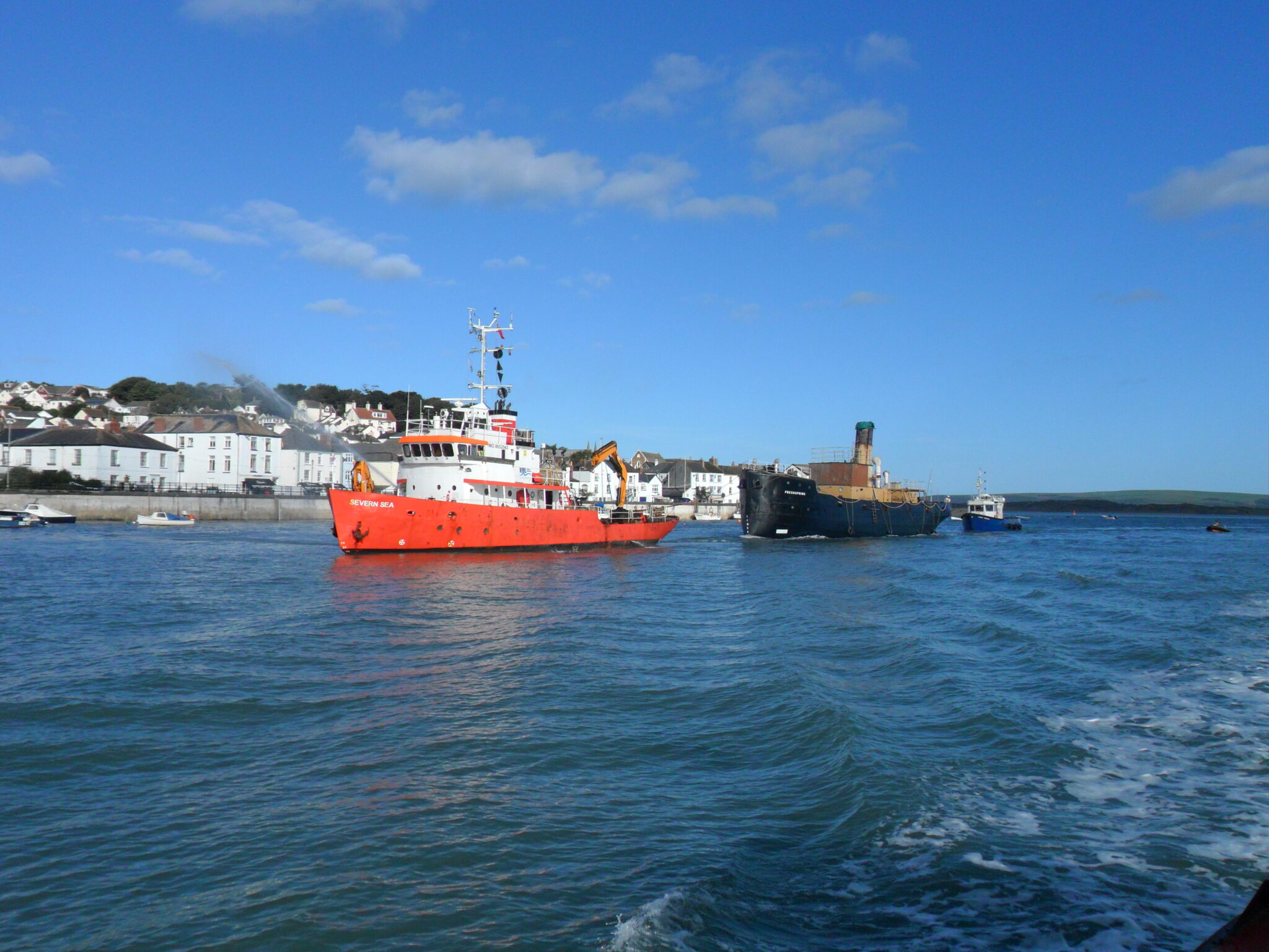 Historic ship berthed in Bideford, Devon - SS Freshspring